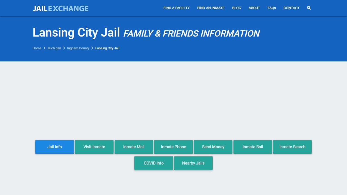 Lansing City Jail Visitation | Mail | Phone | Lansing, MI