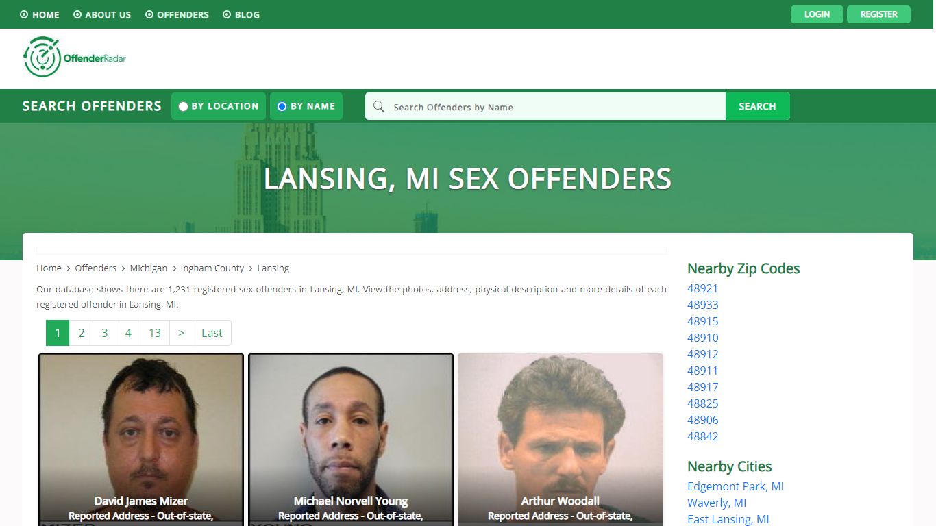 Lansing, MI Sex Offenders Registry and database at ...